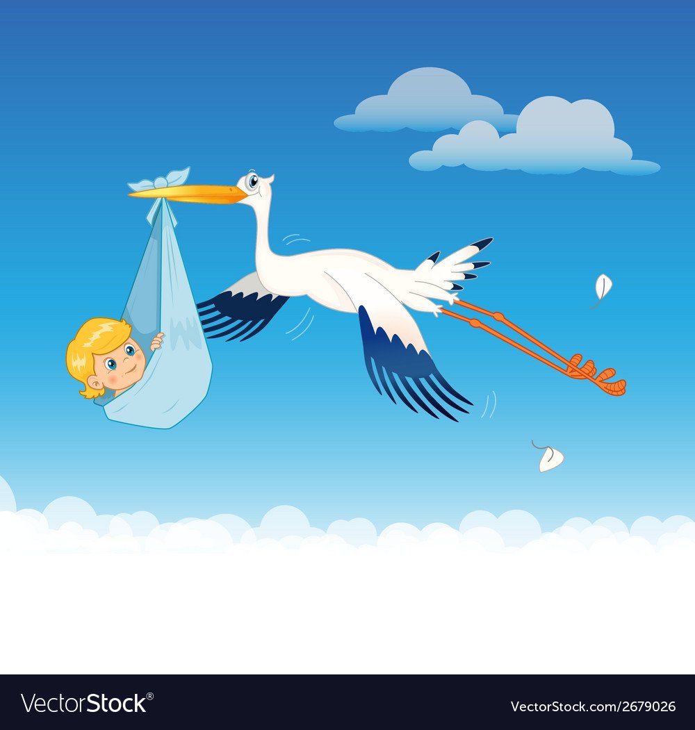 Аист голубой детский