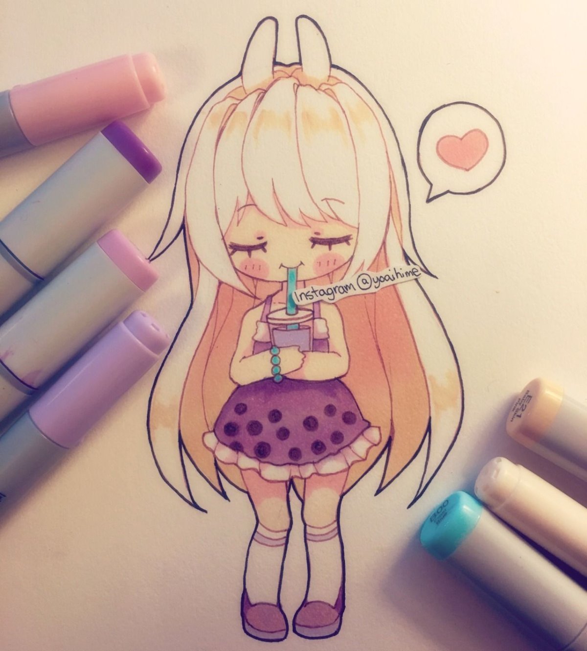 Чиби рисунки карандашом для срисовки