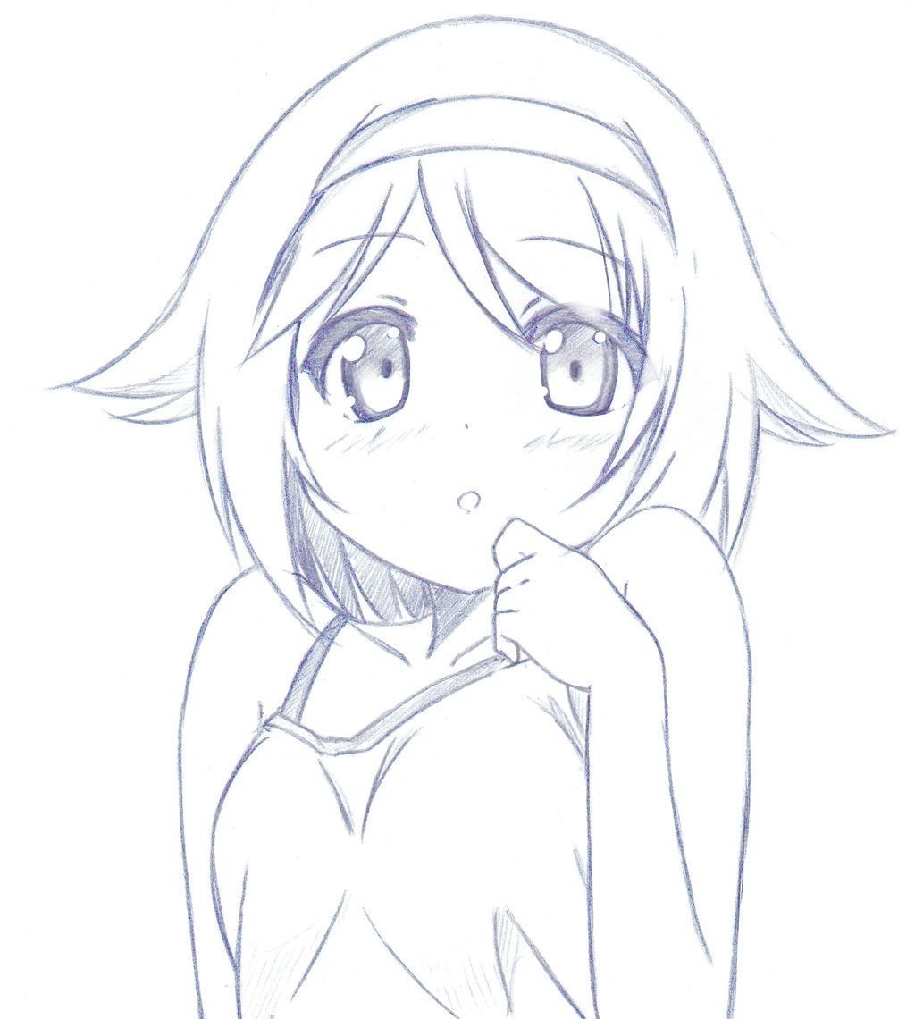 Картинки для срисовки аниме легко