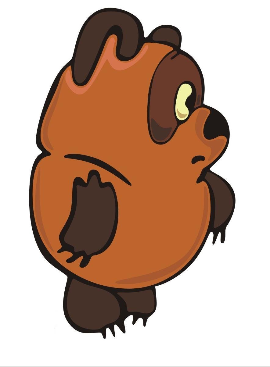 Винни пух коричневый