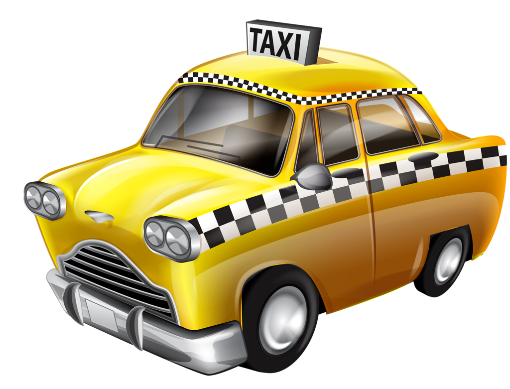 Мультяшная машинка такси