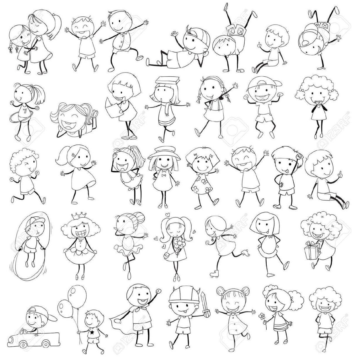 Векторные рисунки человечков