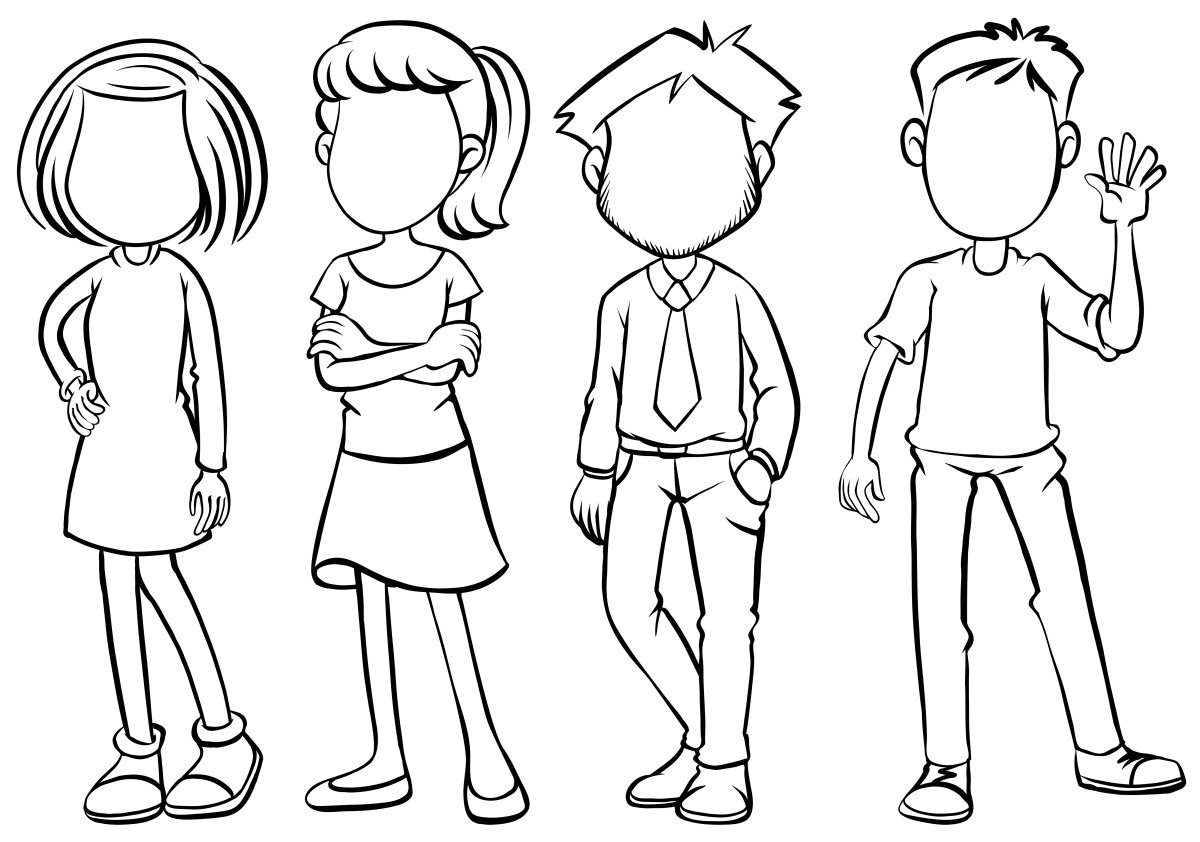 Нарисованный человечек