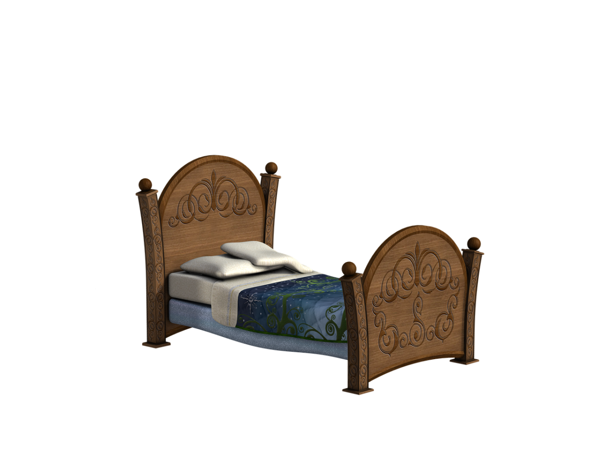 Подушки на кровати для фотошопа