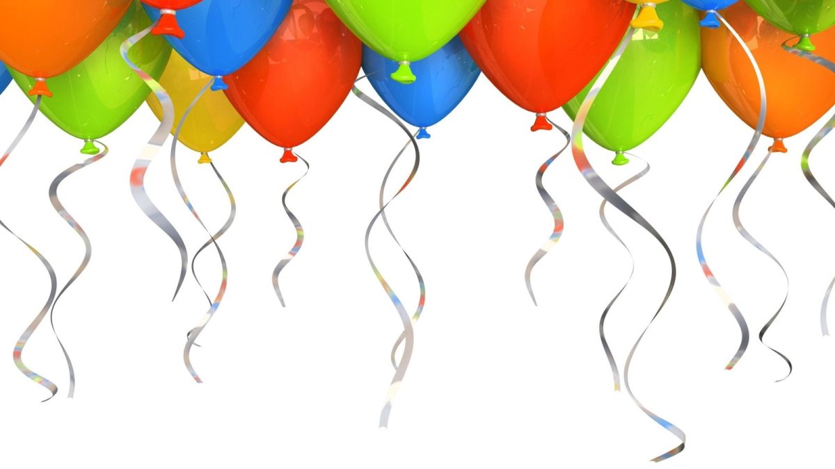 Картинки с днем рождения на белом фоне