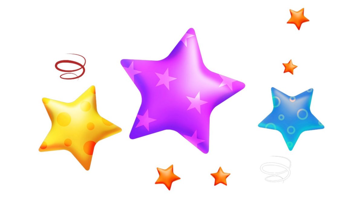 Звездочки прозрачные