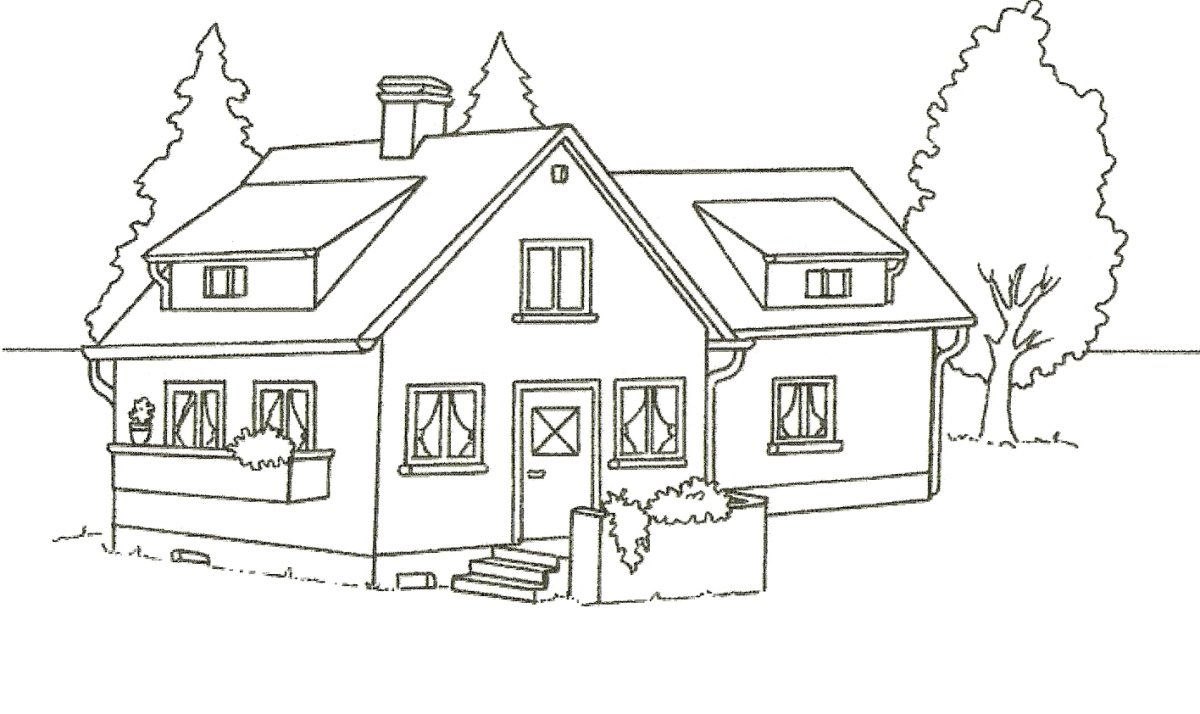 Раскраска мой дом