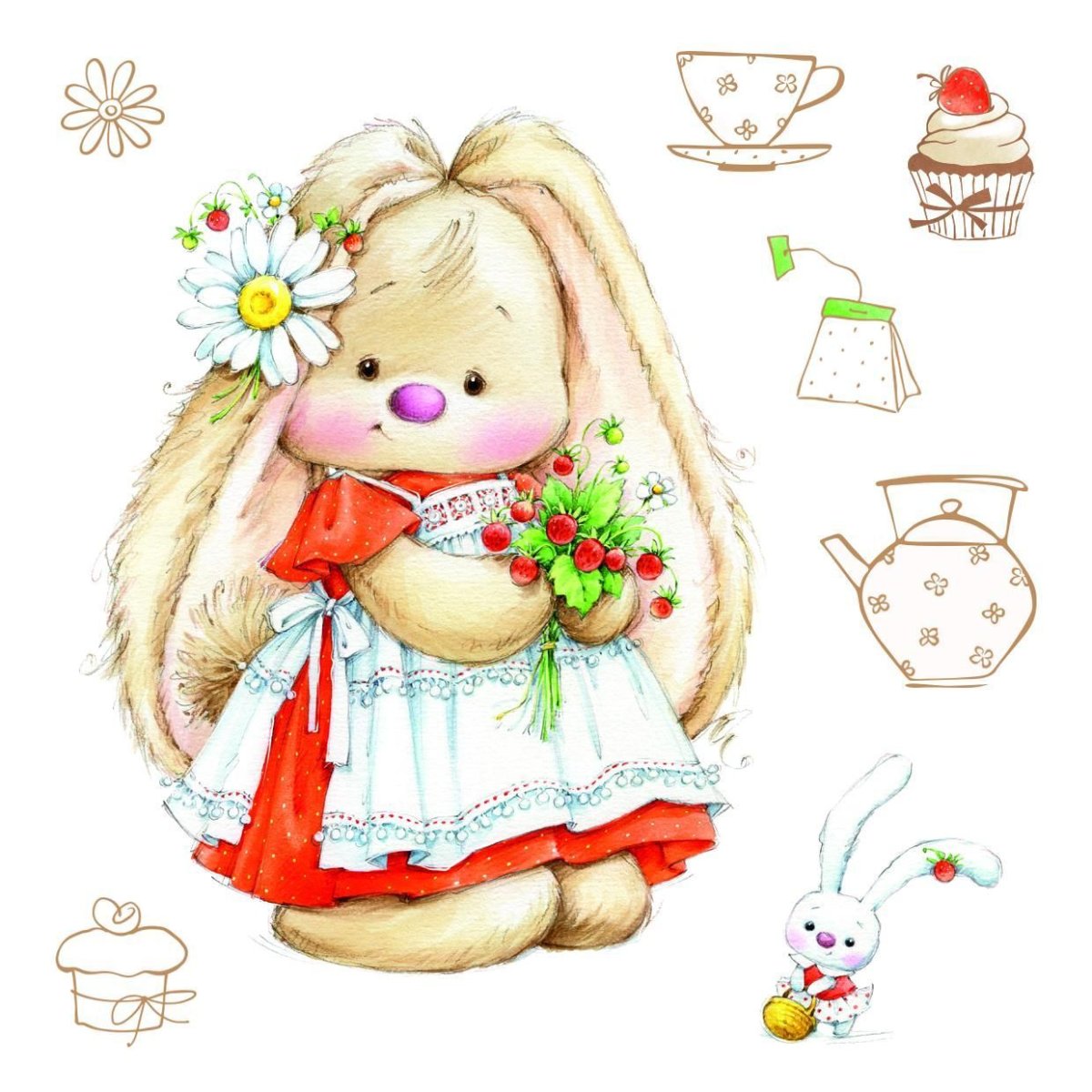 Иллюстрации Марины Федотовой зайки ми