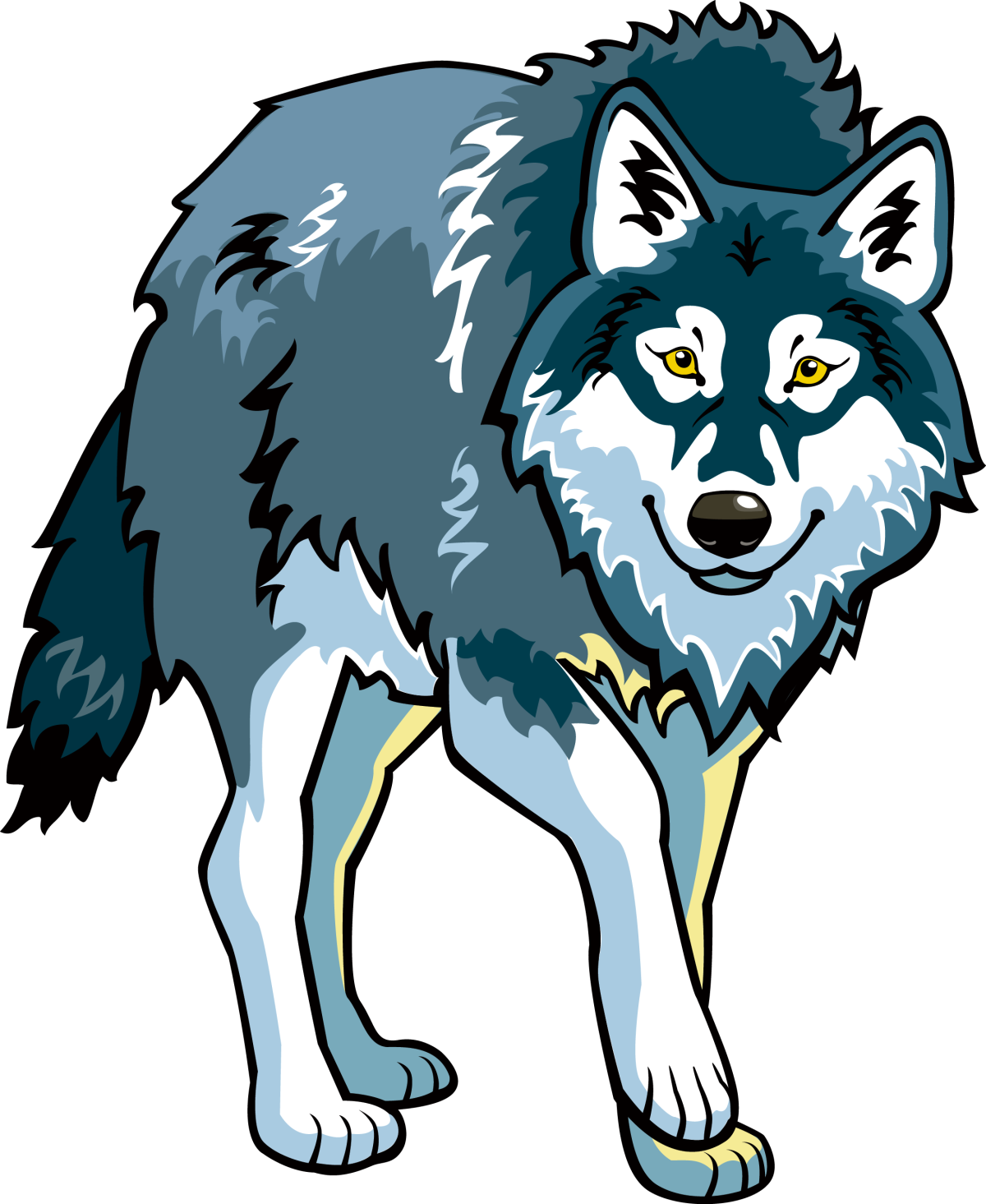 Волк рисунок