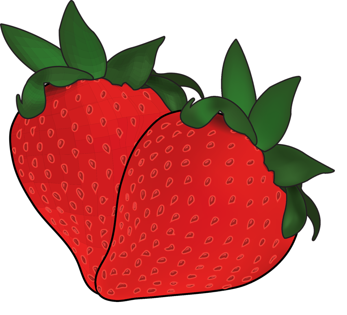 Наклейки клубника