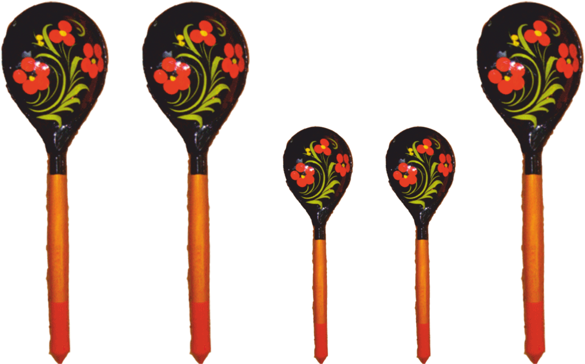 Ложка детская Хохлома 6402