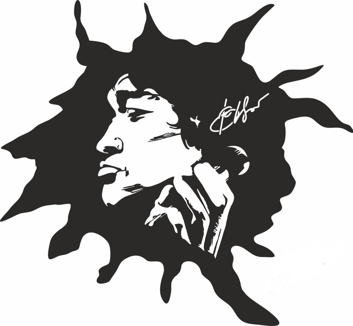 Виктор Цой портрет вектор