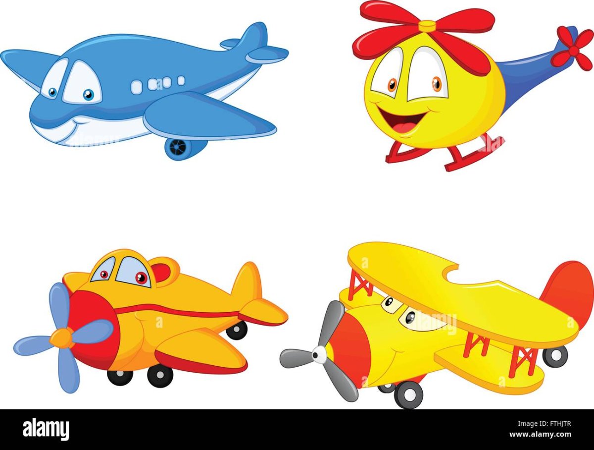 Самолет мультяшный