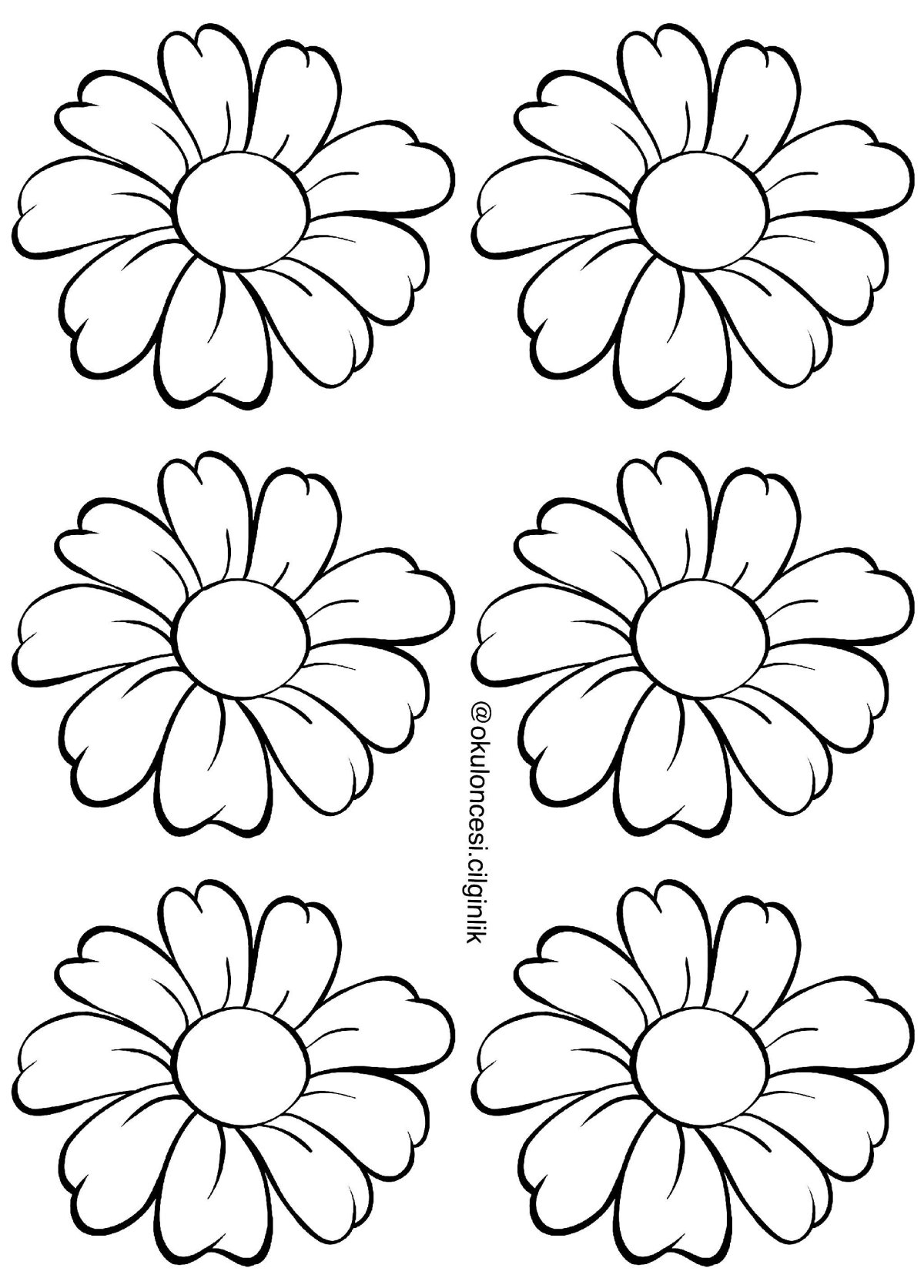 Цветы. Раскраска