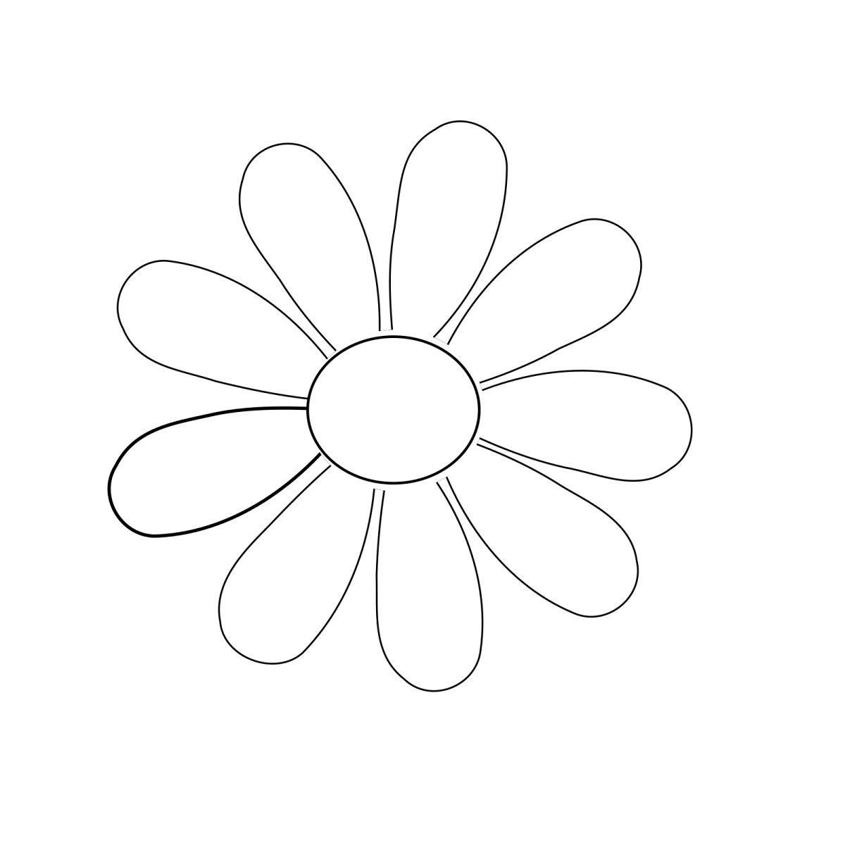 Нарисованный Ромашка Мак