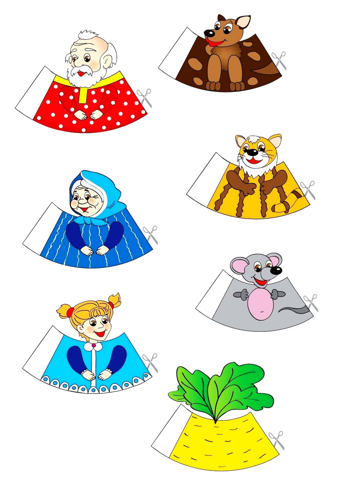 Герои сказки Теремок пальчиковый театр