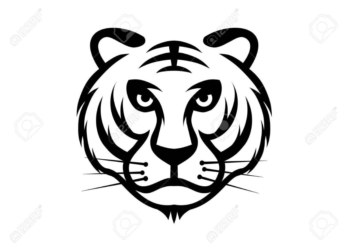 Стилизованная морда тигра