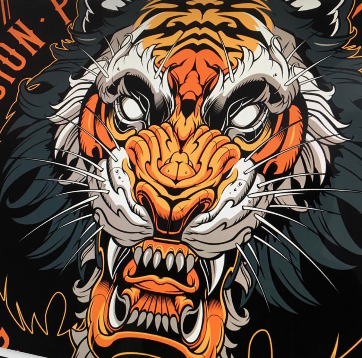 Стилизованный тигр