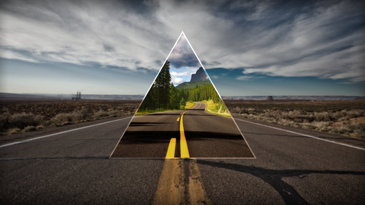 Треугольник на дороге