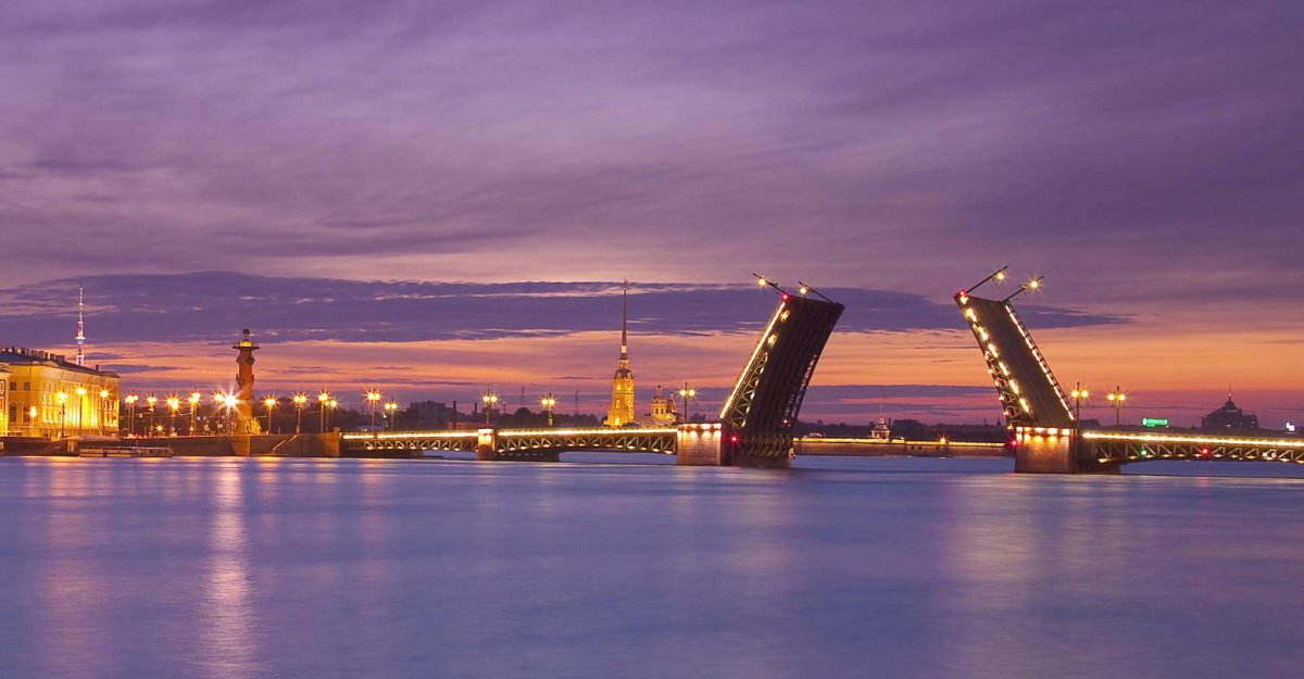 Мост Санкт Петербурга панорама