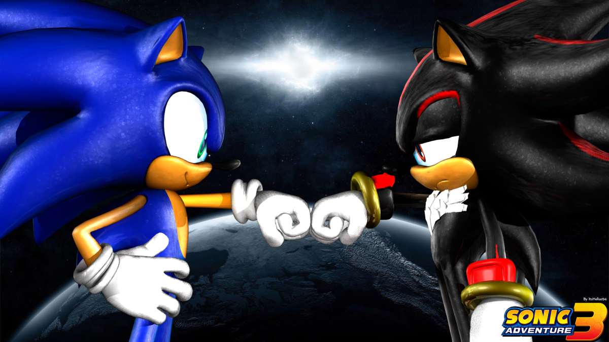 Черный Соник и синий Соник