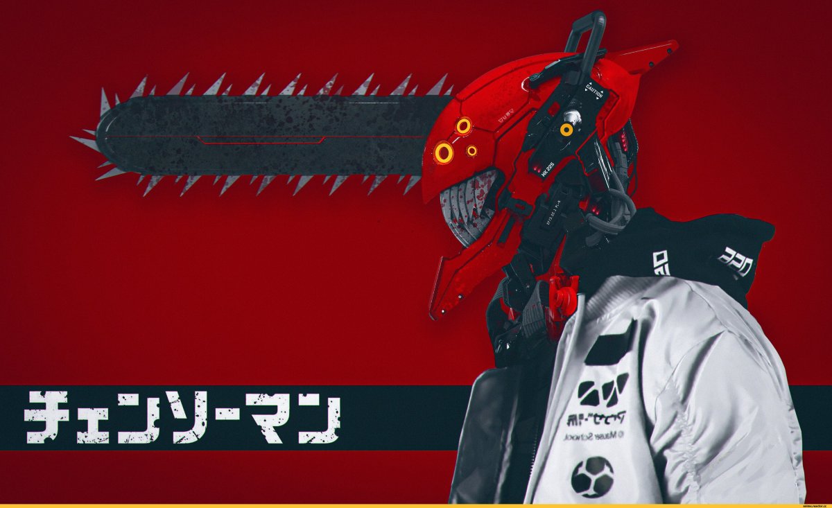 Аниме обои человек бензопила