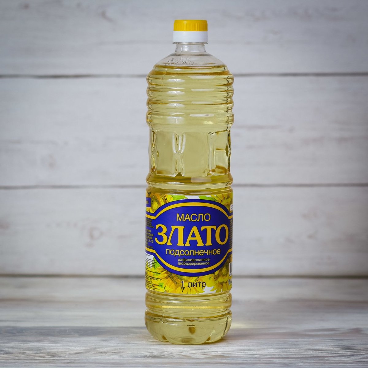 Злато масло подсолнечное рафинир дезодор 1л