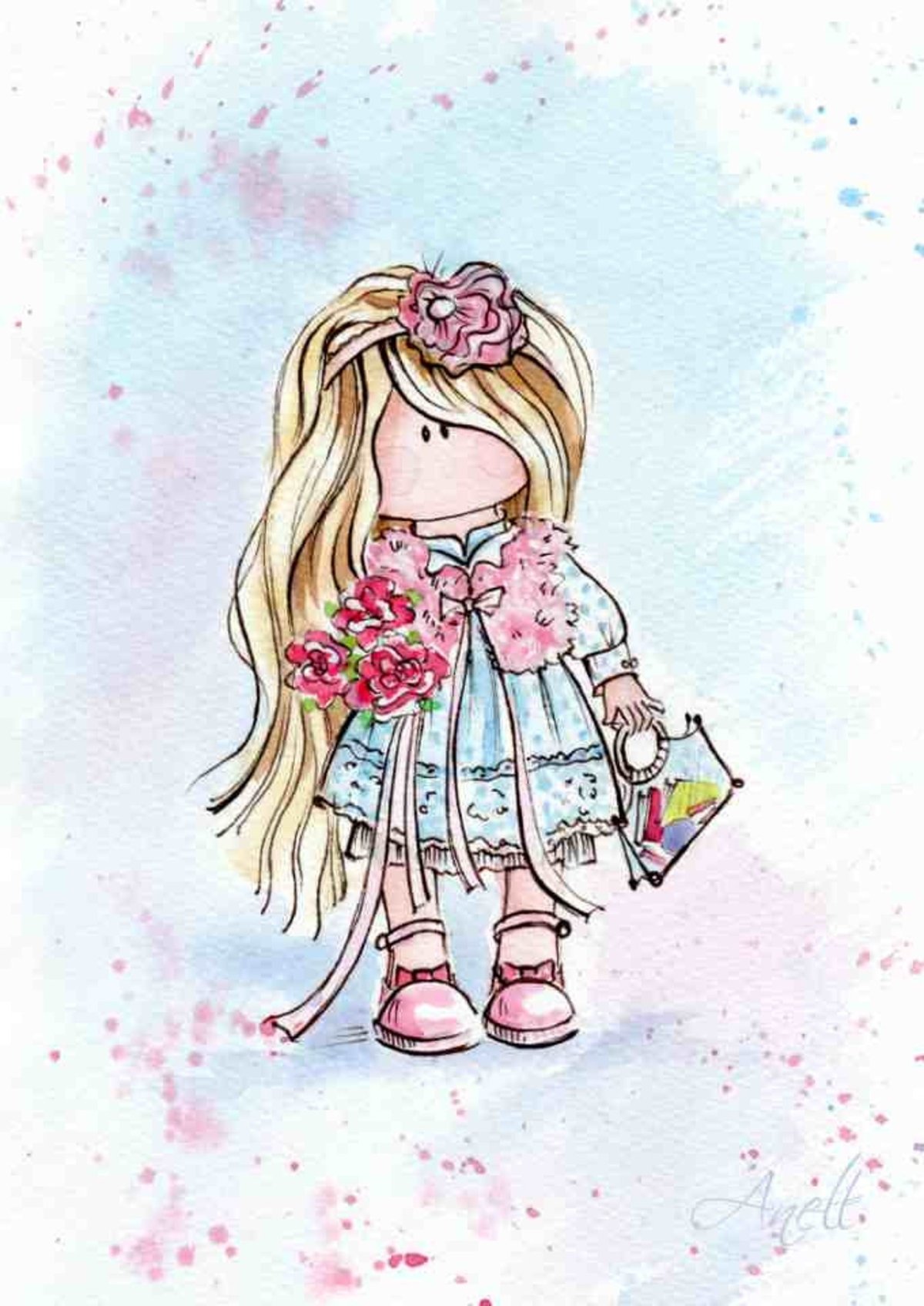 Anell Happy Watercolor Акварельные иллюстрации