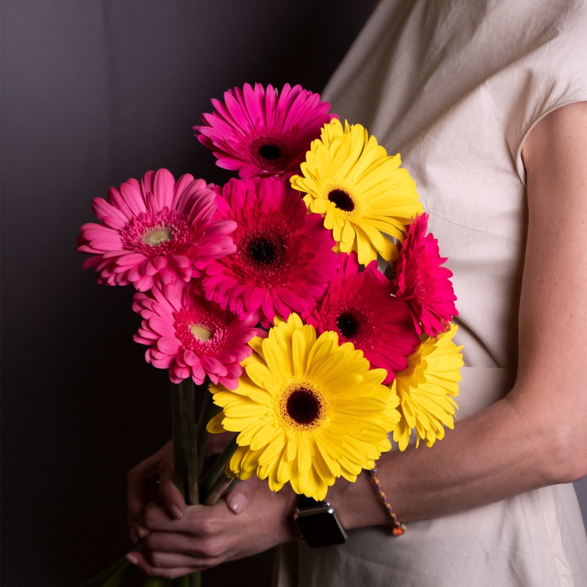 Монобукет гербер