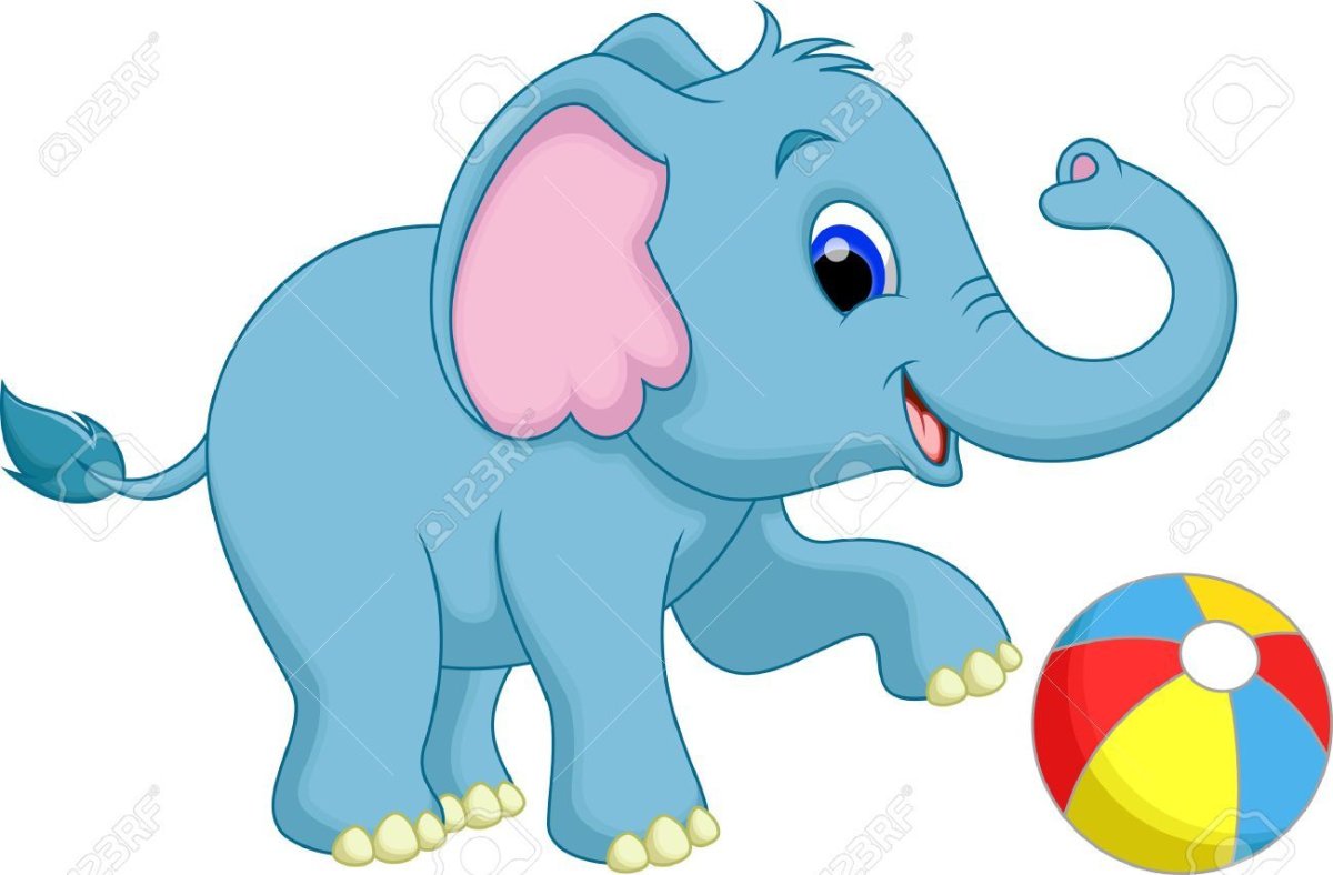 Слоненок сбоку детская