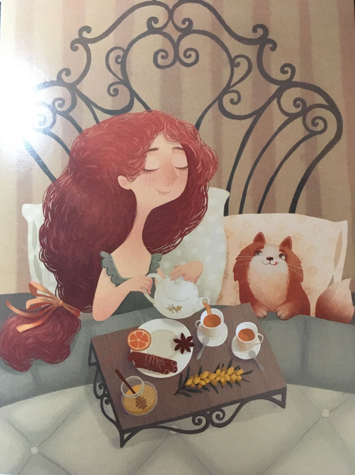 Милые утренние иллюстрации