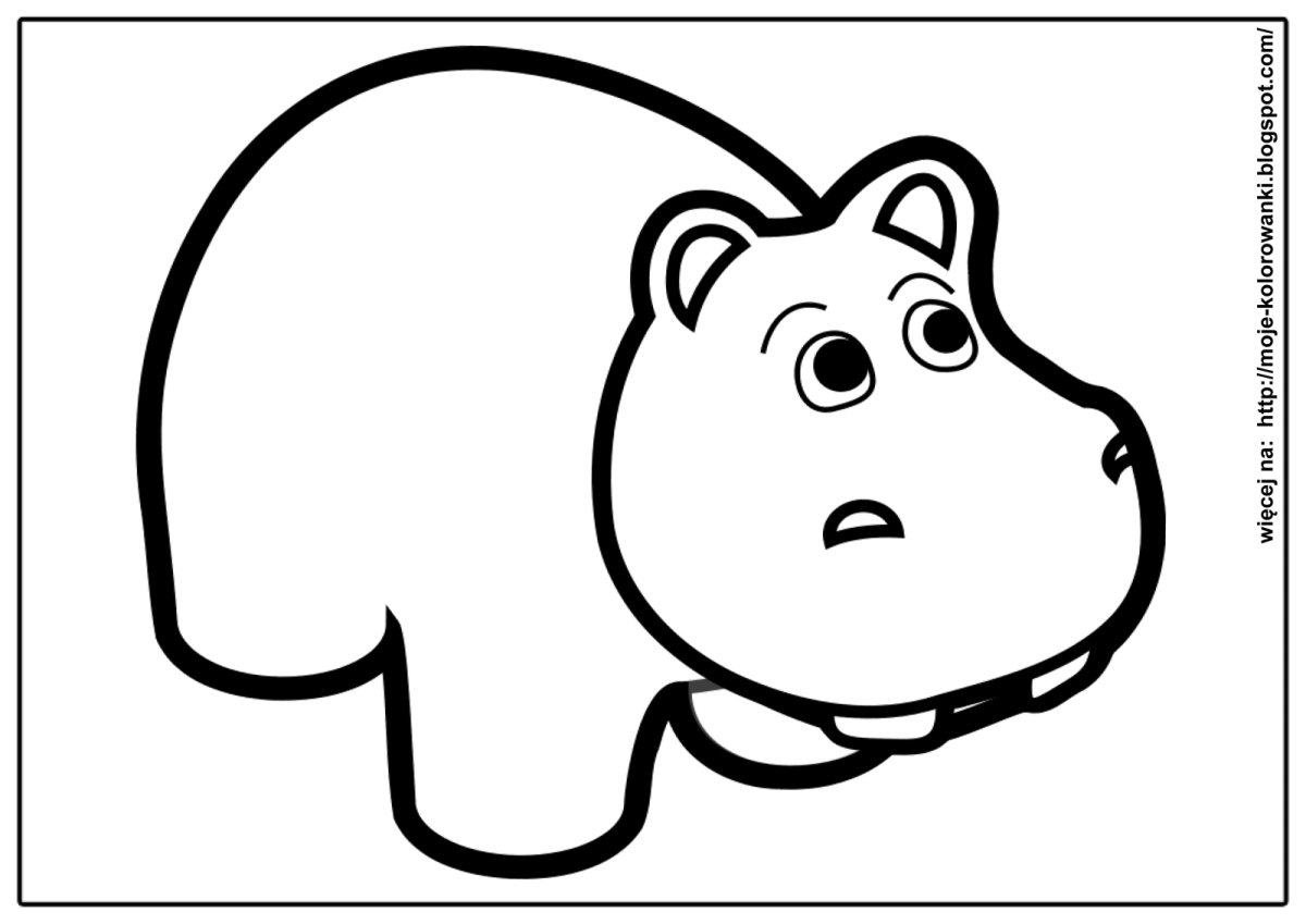Бегемот рисунок