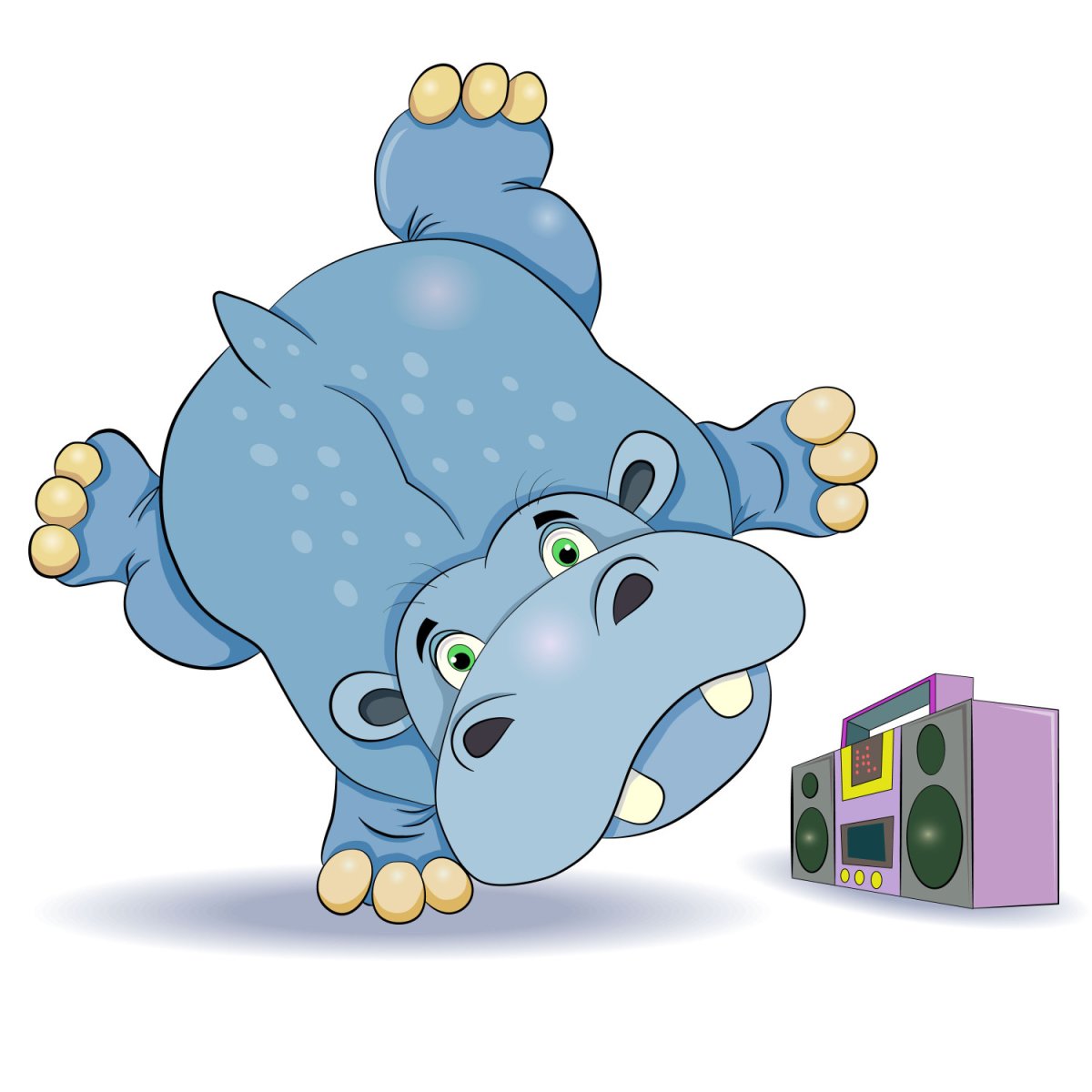 Танец молодого бегемота