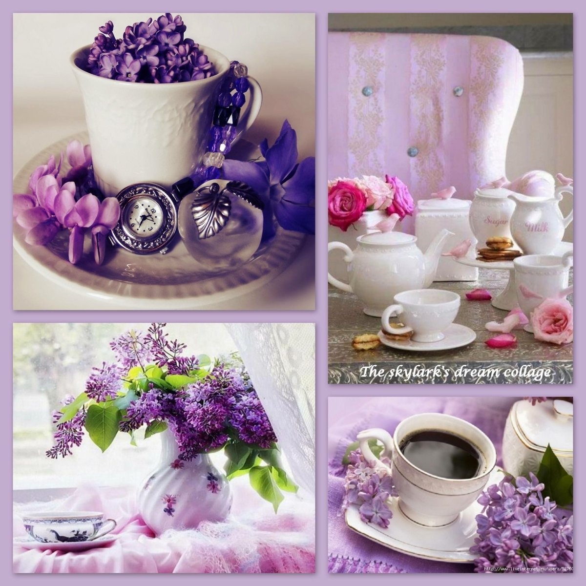 Красивое утро коллаж