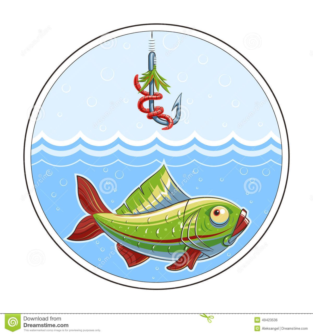 Рыбалка логотип круглый