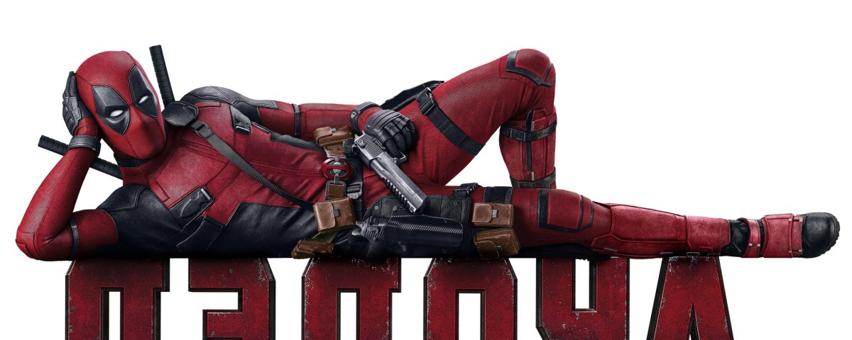 Дэдпул на белом фоне