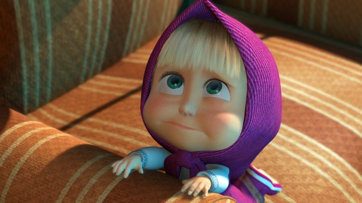 Маша и медведь с леденцом