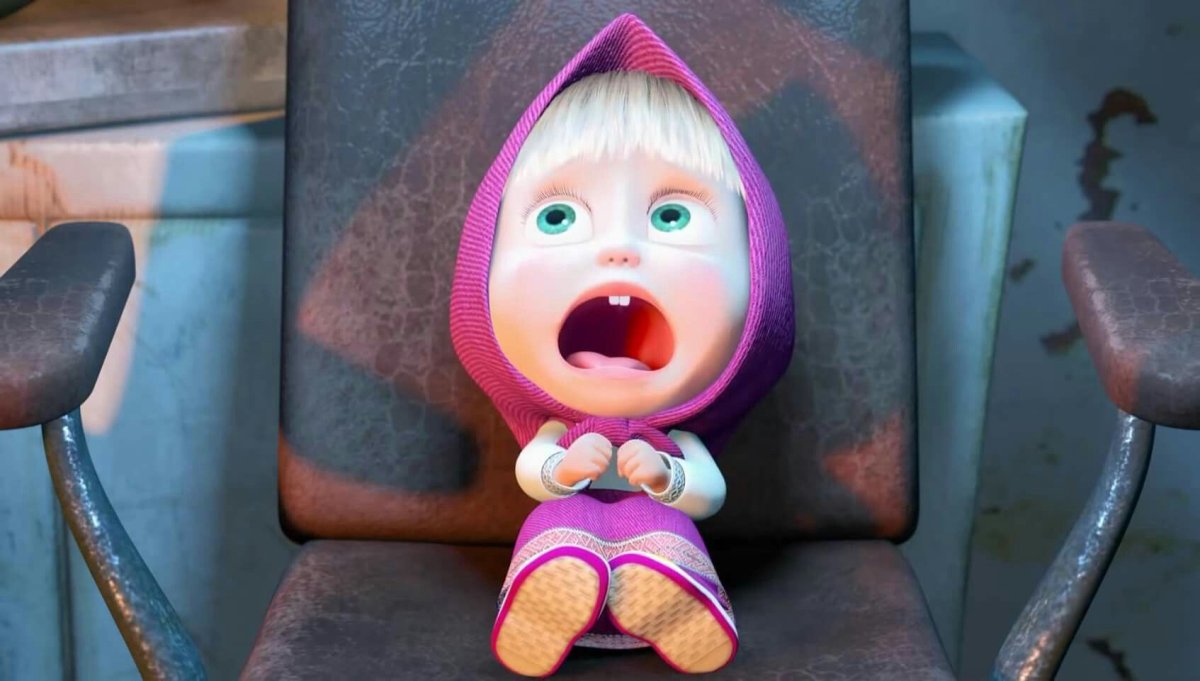 Маша из Маша и медведь лицо