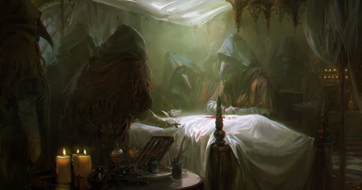 Чумной доктор арт фэнтези