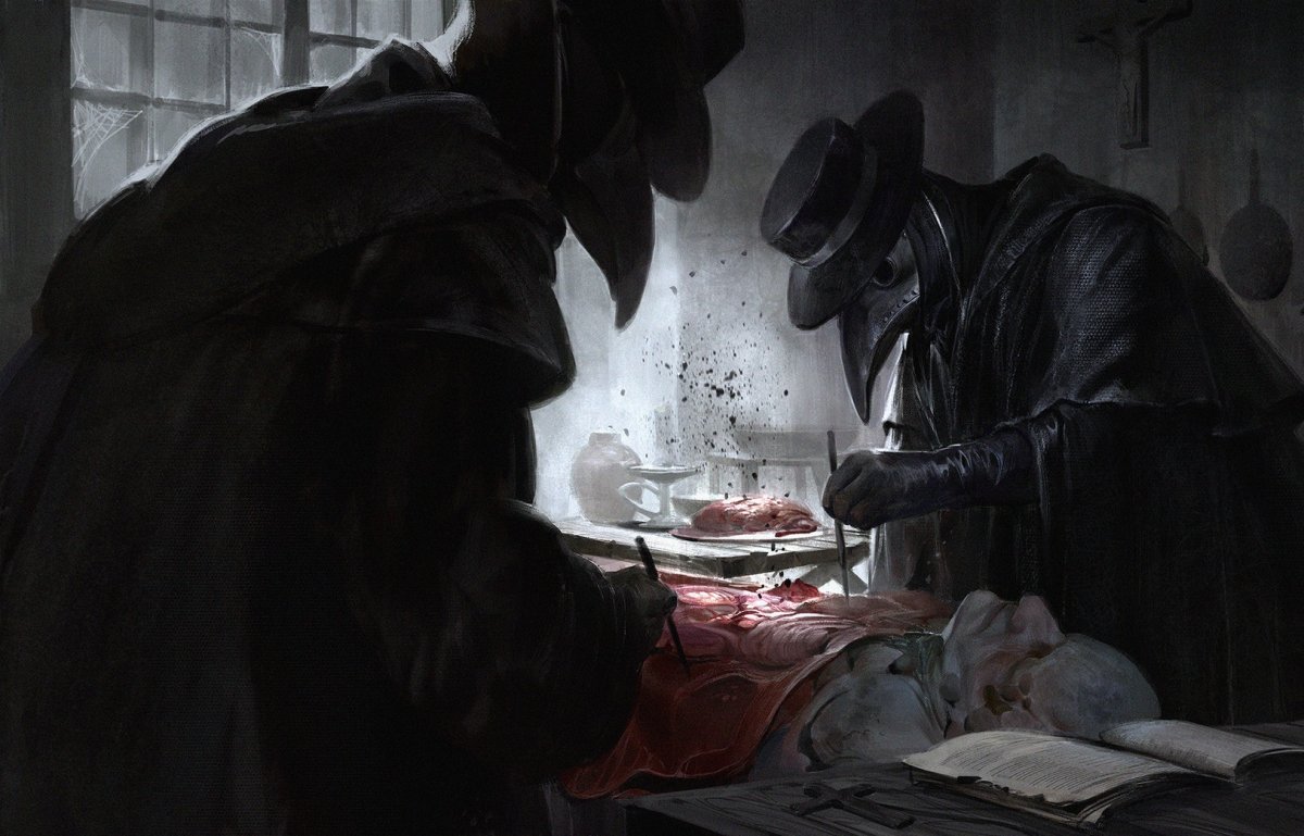 Чумной доктор средневековье арт