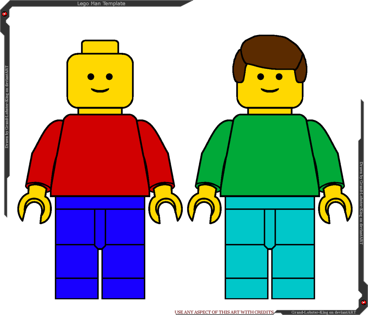 Лего цветные человечки