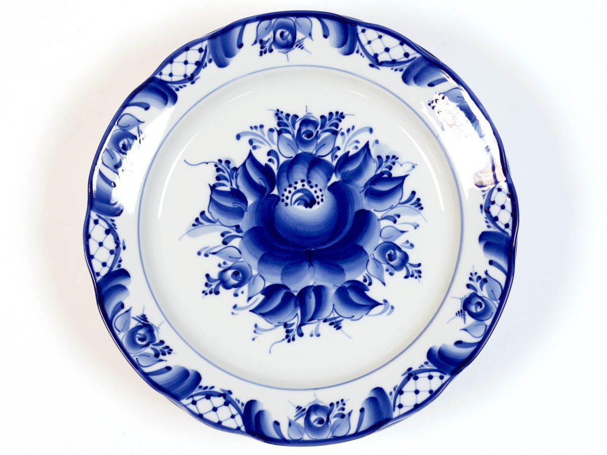 Тарелка Гжель госписная