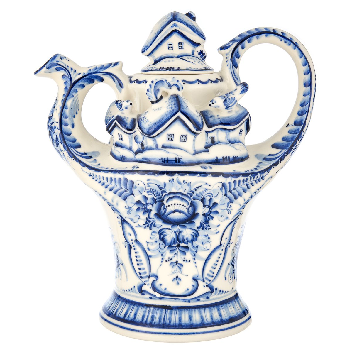 Кофейный сервиз Гжель на 6 персон