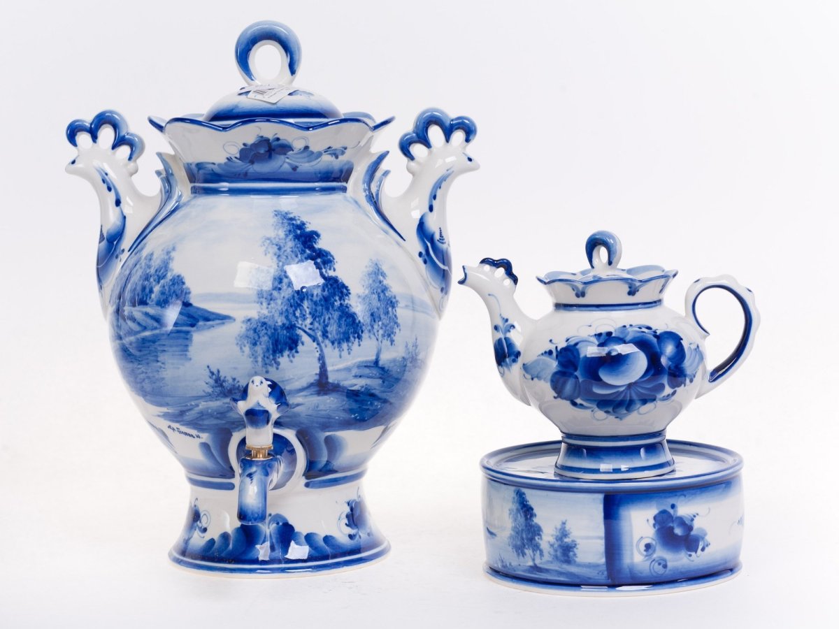 Кувшин деревенский Гжель