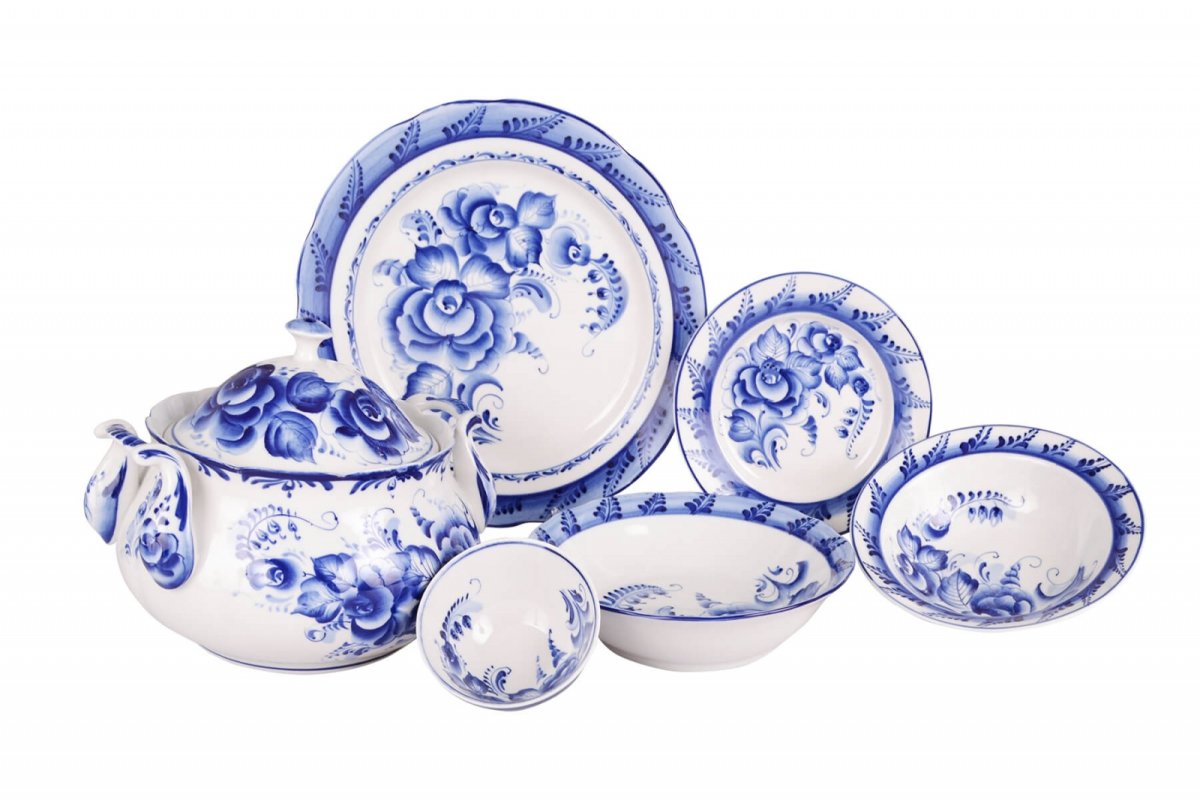 Столовый сервиз Гжель
