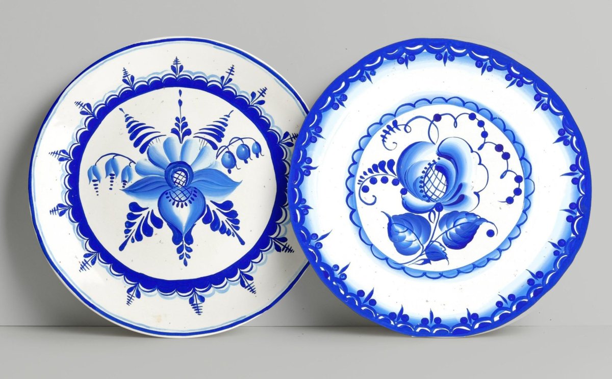 Гжель тарелка