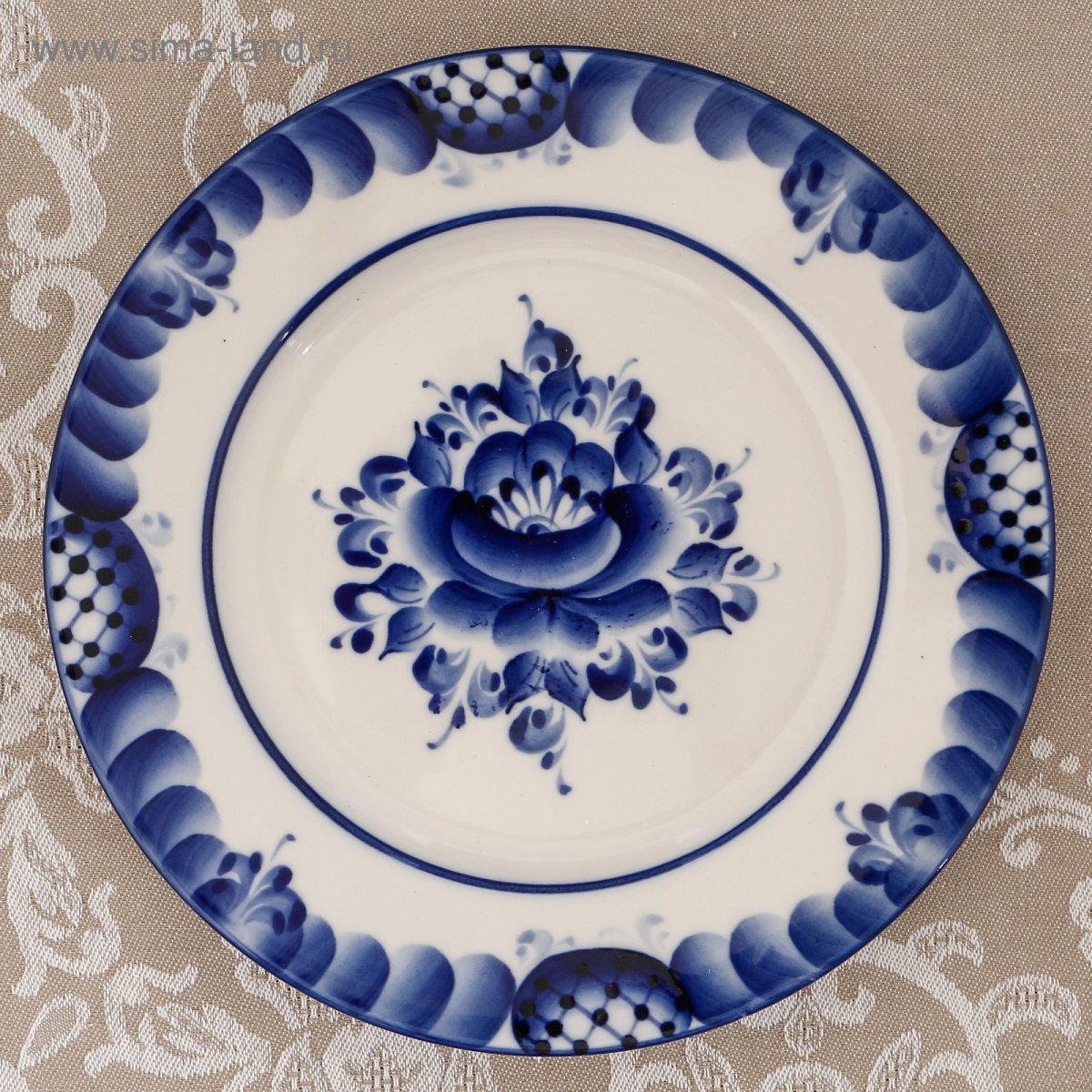 Гжельский фарфоровый завод тарелка