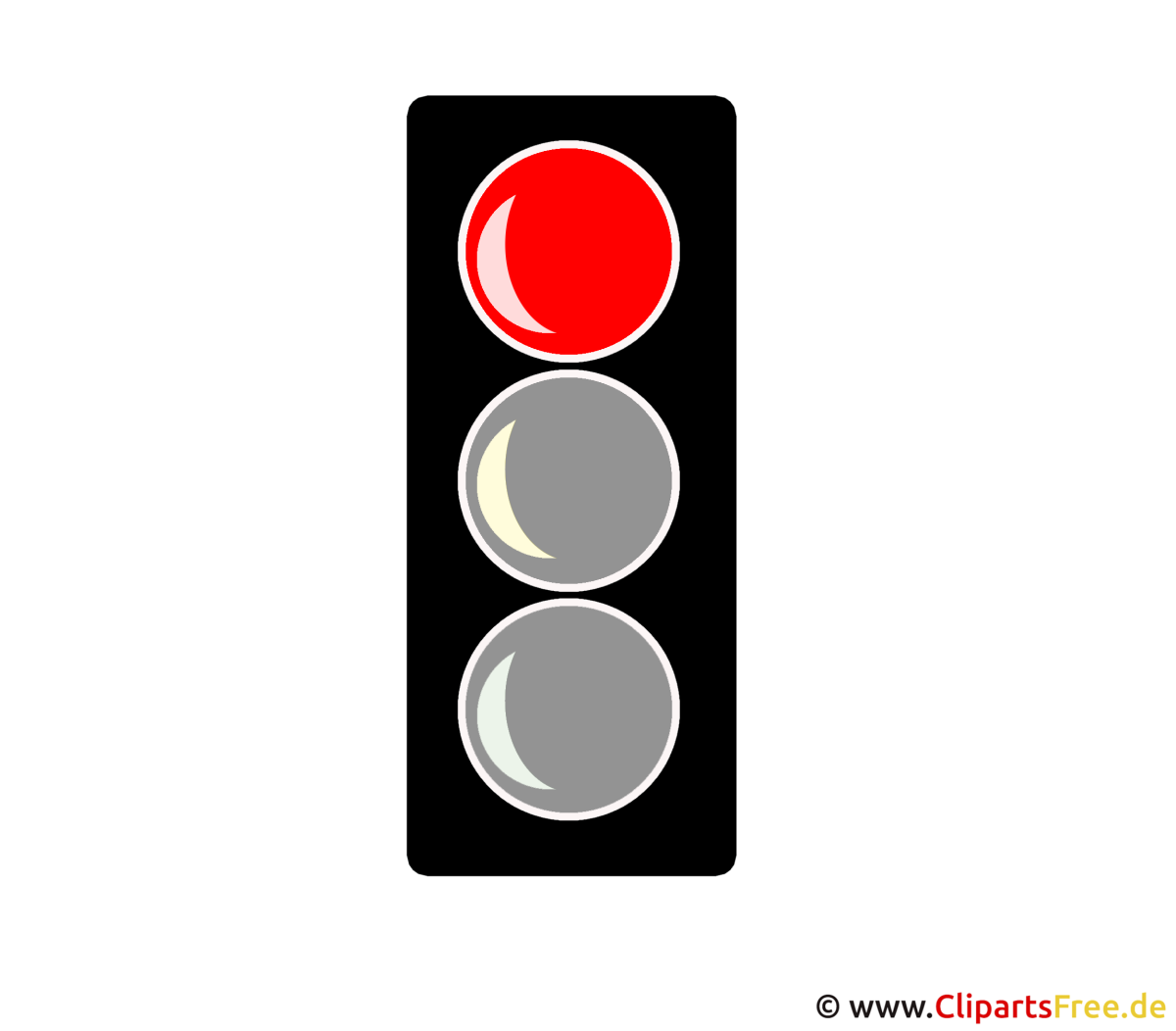 Светофор с красным кругом