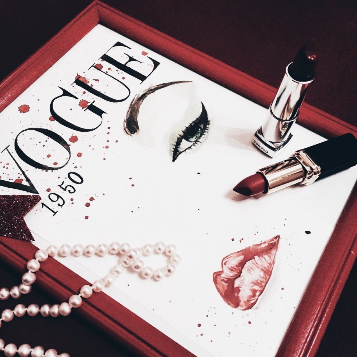 Эстетика красного Винтаж