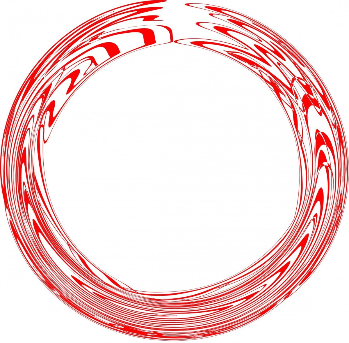 Красный круг нарисованный